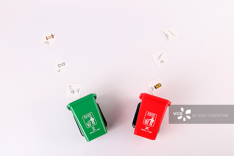 垃圾分类环保回收垃圾桶素材图片素材