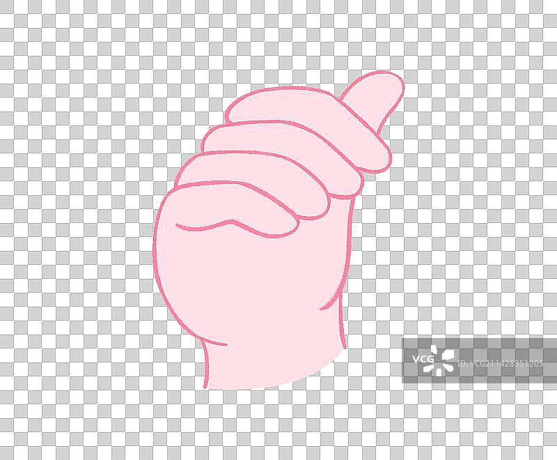 手势插画元素，汉语手指字母图，互联网教育语文线上线下打印书籍图片素材