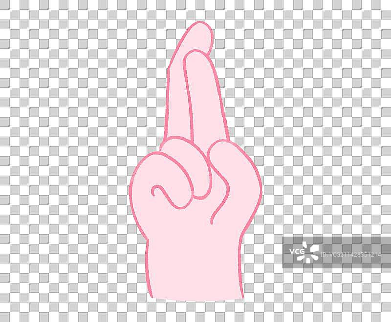 手势插画元素，汉语手指字母图，互联网教育语文线上线下打印书籍图片素材