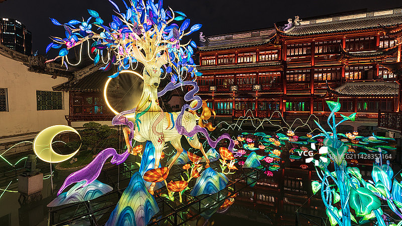 上海兔年灯会图片素材