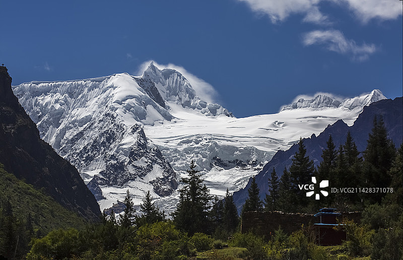 米堆冰川图片素材