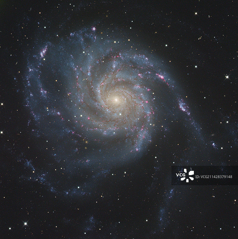 M101北风车星系图片素材