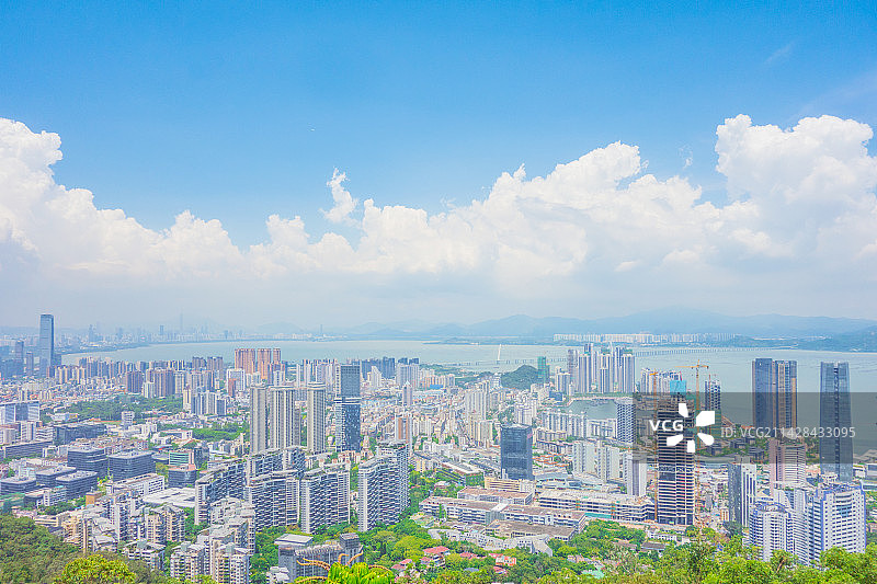 城市风光高视角图片素材