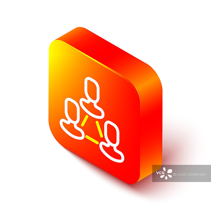 2.5D线条商务层级结构组织图图片素材