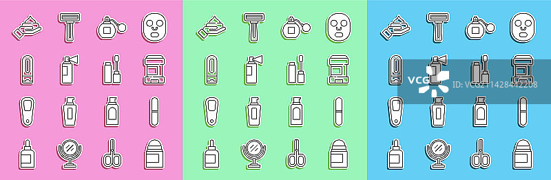 止汗除臭剂滚珠指甲锉元素图片素材