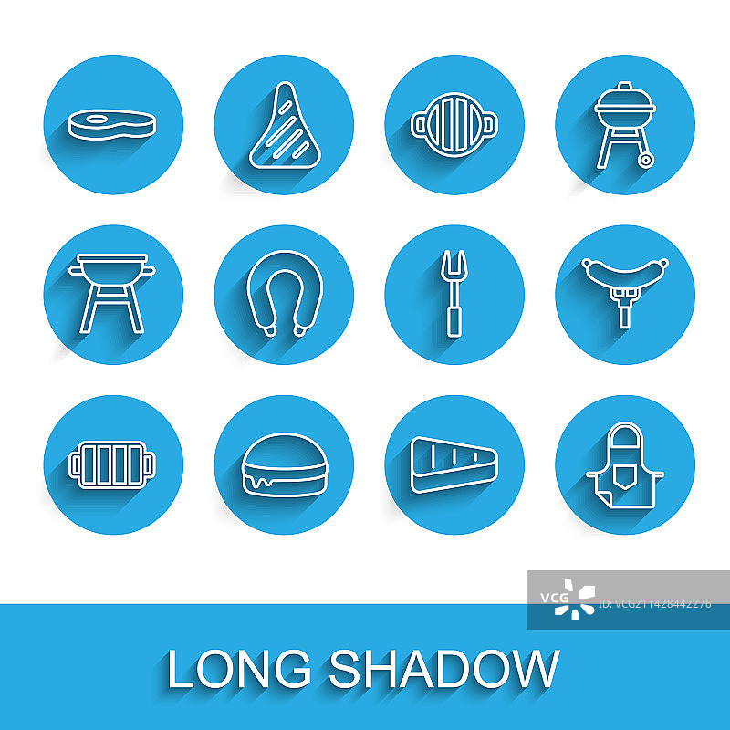 烧烤架、汉堡和牛排图片素材