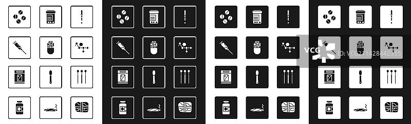 移液管药物药丸和注射器图片素材