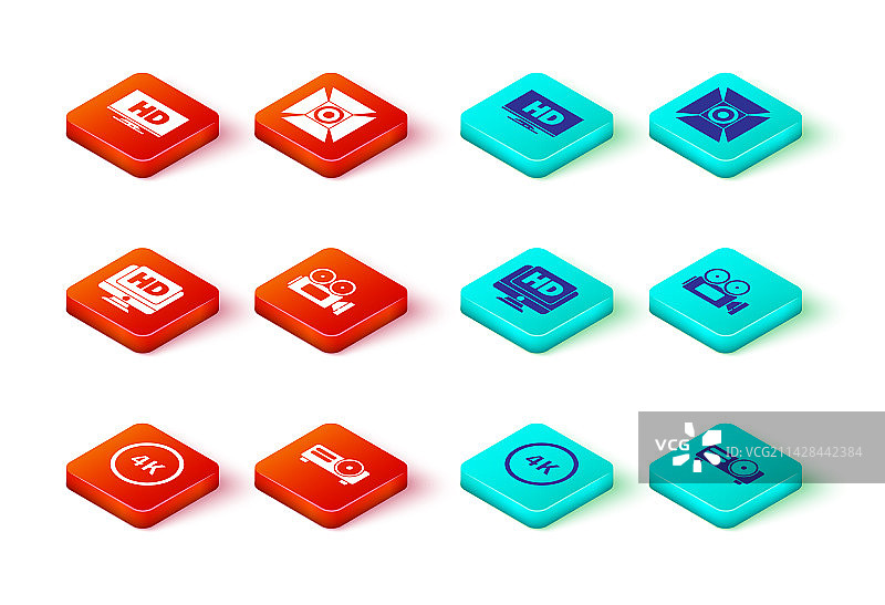 4K超高清电影胶片媒体投影仪图片素材