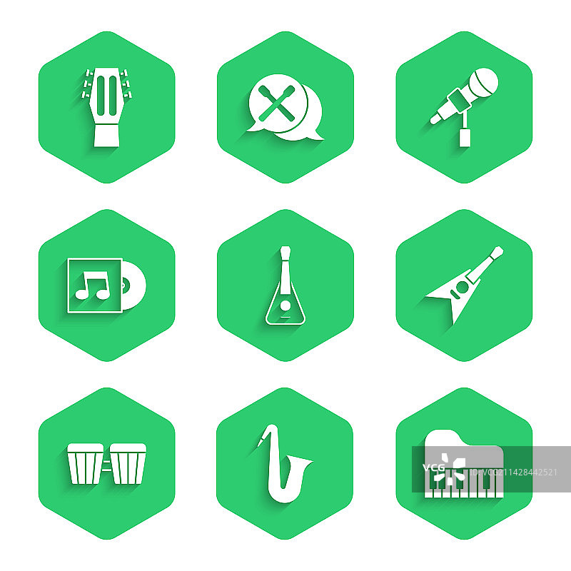 吉他乐器萨克斯管钢琴图片素材