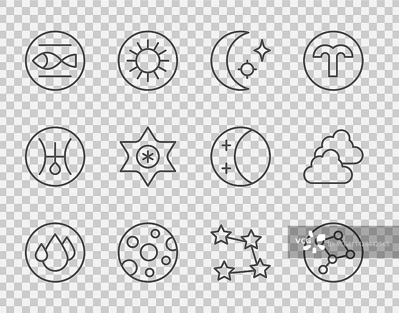 水滴大熊星座图片素材