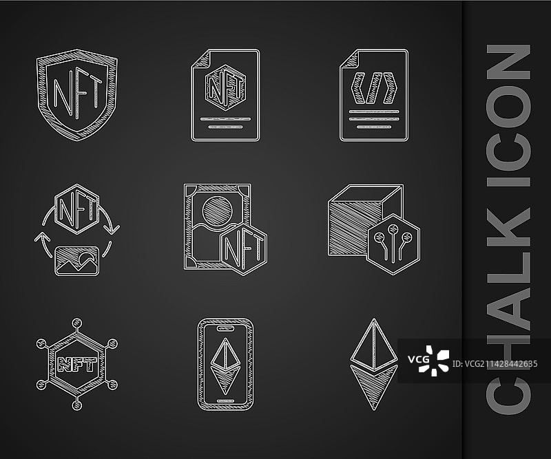 NFT数字加密艺术以太坊合集图片素材