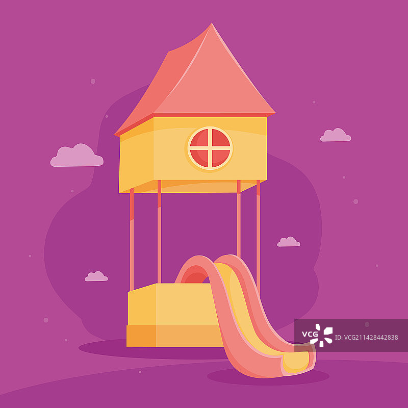 水上乐园滑梯城堡图片素材
