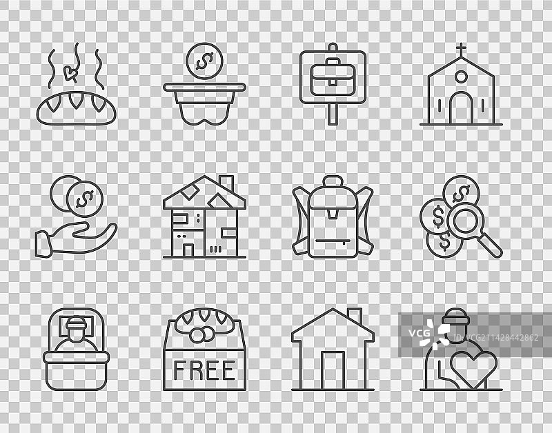 睡袋志愿者工作搜索系列图片素材