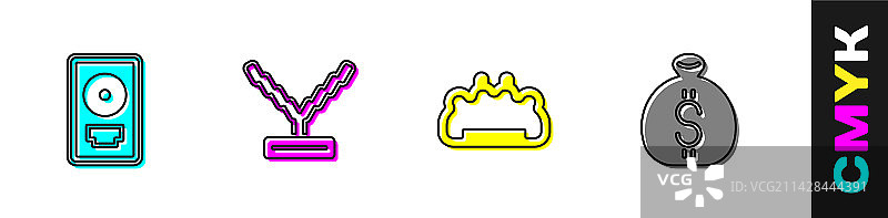 框架内CD光盘奖励说唱歌手链黄铜套装图片素材