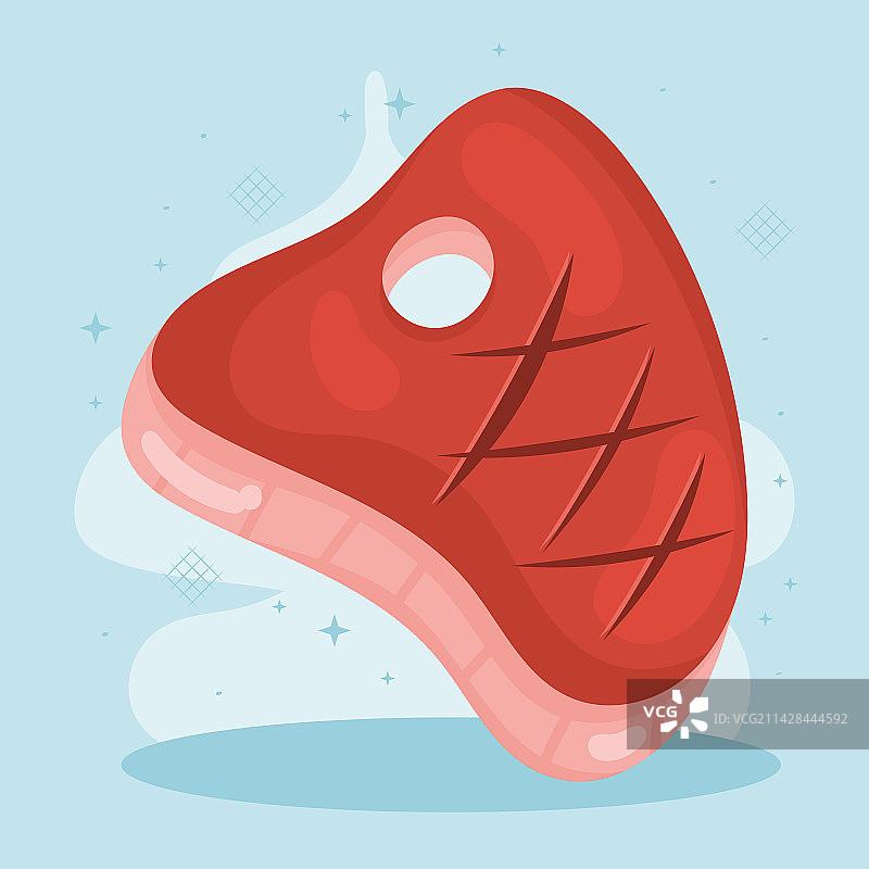 T骨牛排肉块图片素材