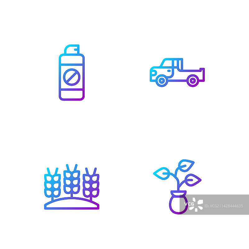 小麦园林喷雾器植物图片素材