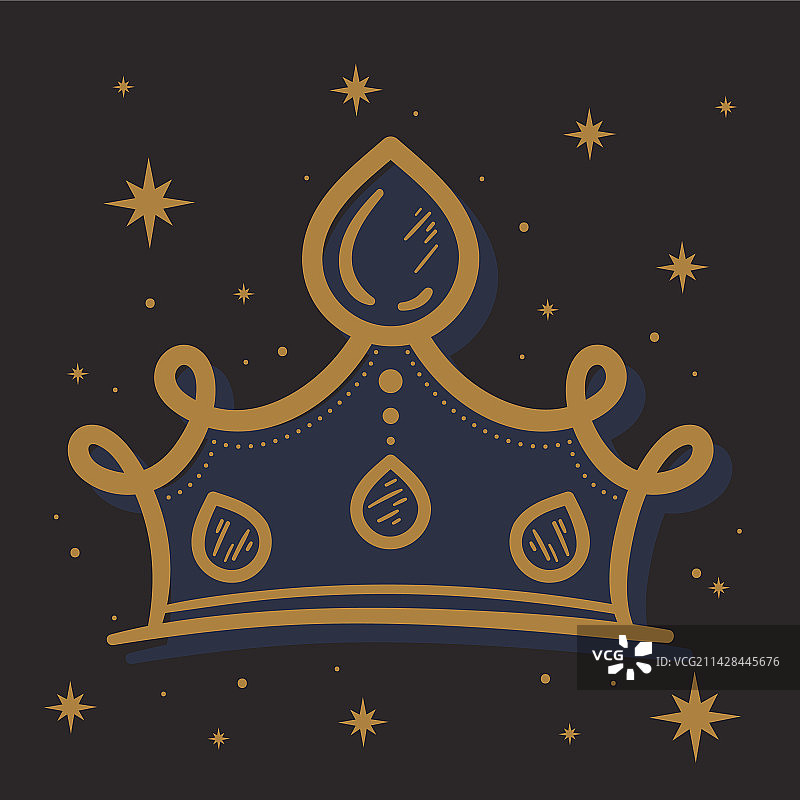 金色皇家皇冠配饰图片素材