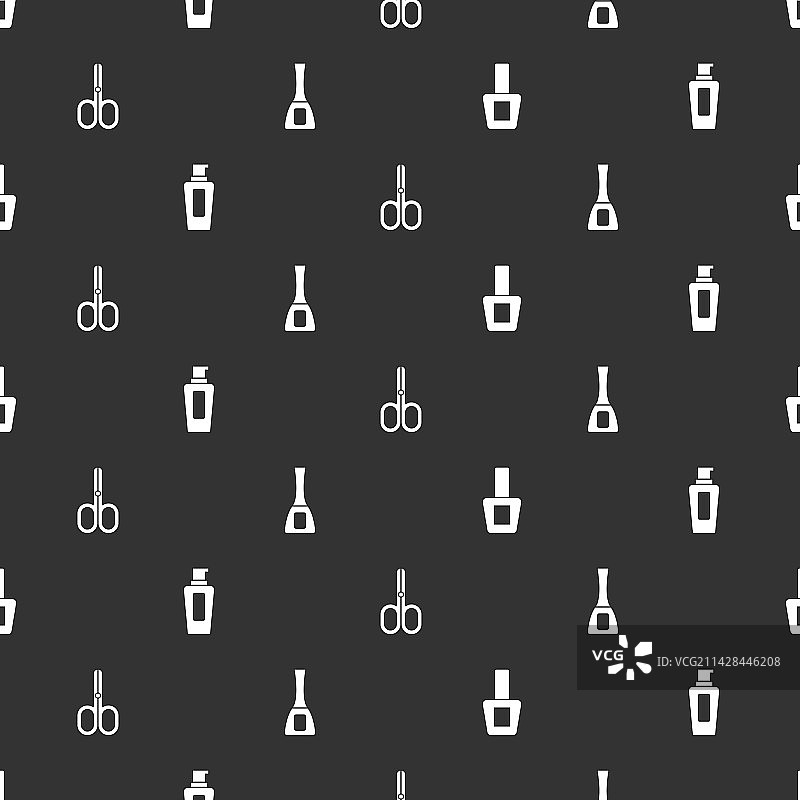 指甲油套装和洗发水图片素材