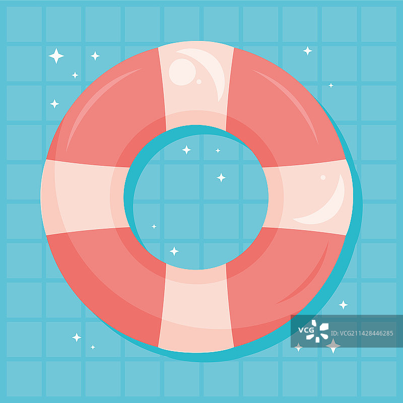 红色救生漂浮配件图片素材