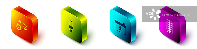 2.5D汽车正时皮带与火花塞图片素材