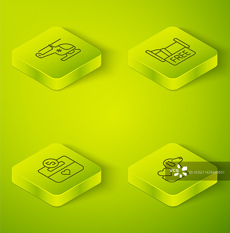 2.5D线条：免费住宿房屋图片素材