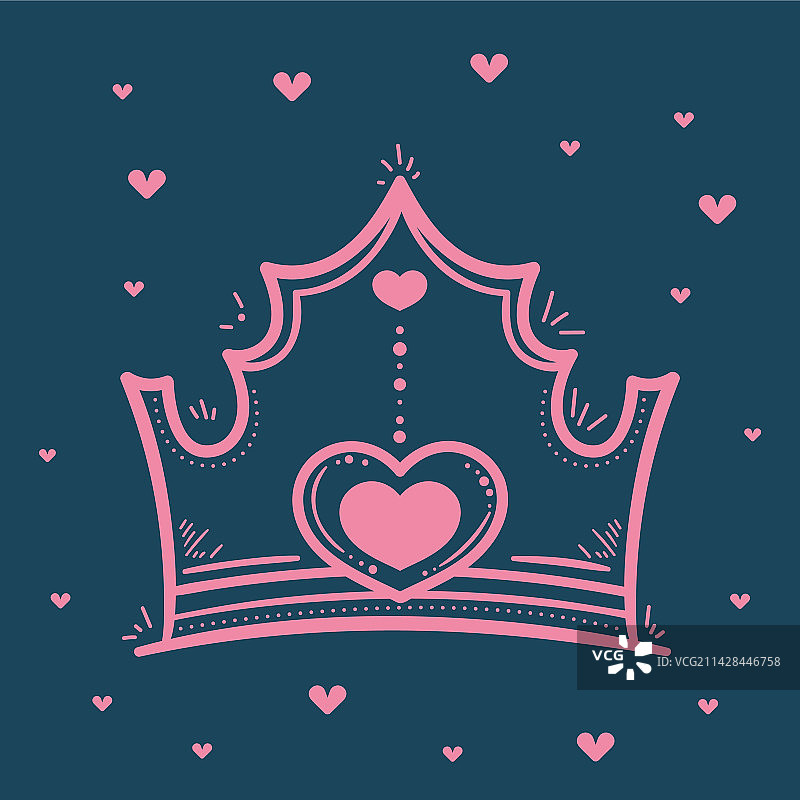 粉色皇冠饰品图片素材