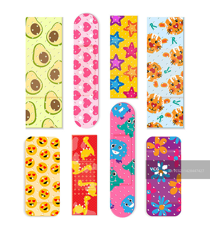 儿童创可贴套装图片素材