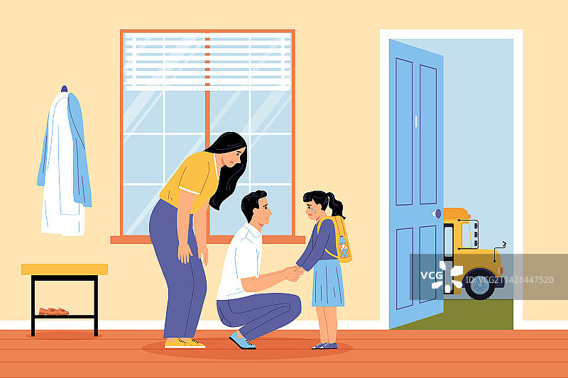 与父母告别场景图片素材