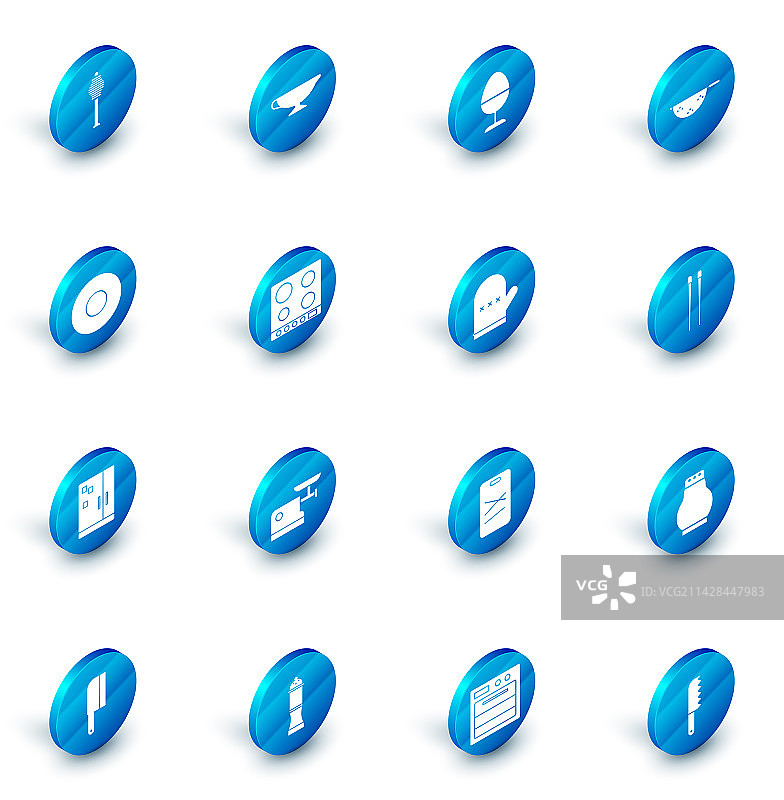 酱汁船、鸡肉、鸡蛋与厨房支架套装图片素材