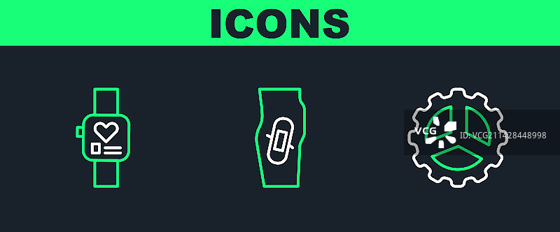 自行车链轮曲柄智能手表图片素材