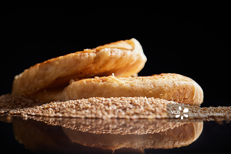 芝麻烧饼图片素材