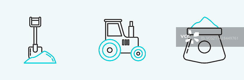 面粉袋装铲子系列图片素材