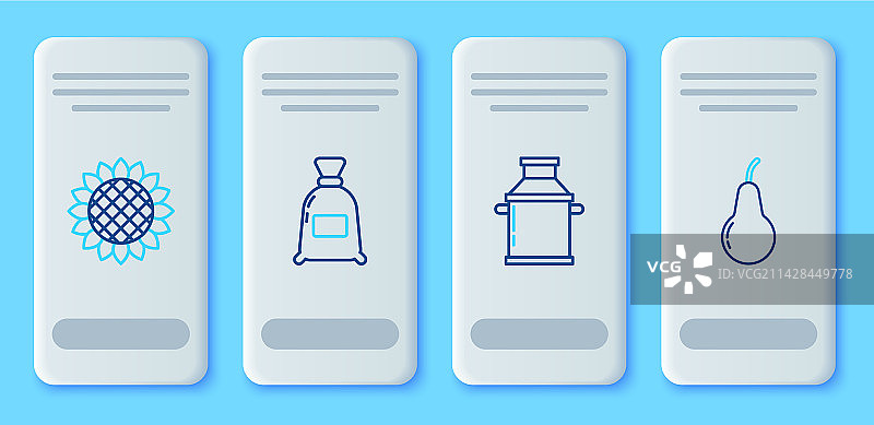 面粉袋和牛奶罐组合图片素材