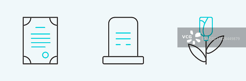 玫瑰死亡证明和坟墓图片素材