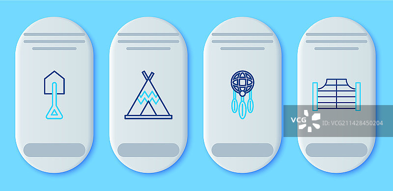 印第安帐篷捕梦网图片素材