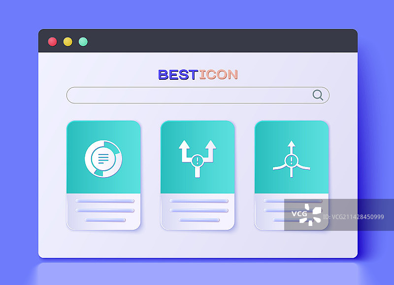 箭头饼图信息图和图标图片素材