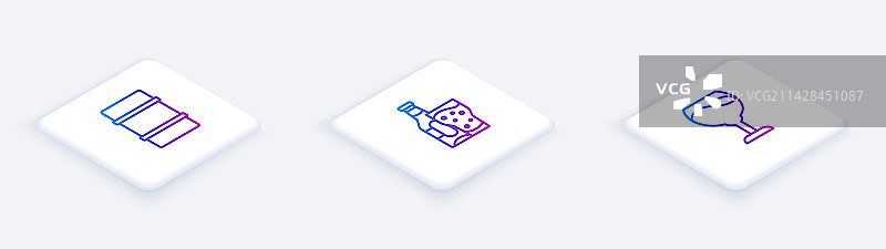 2.5D金属啤酒桶和啤酒瓶图片素材