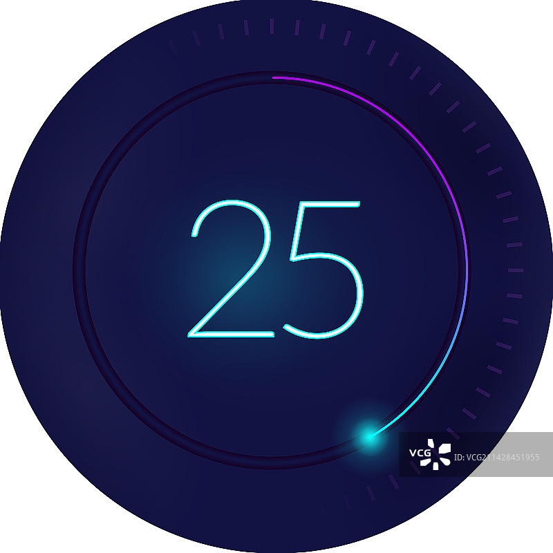 25秒倒计时合成图片素材