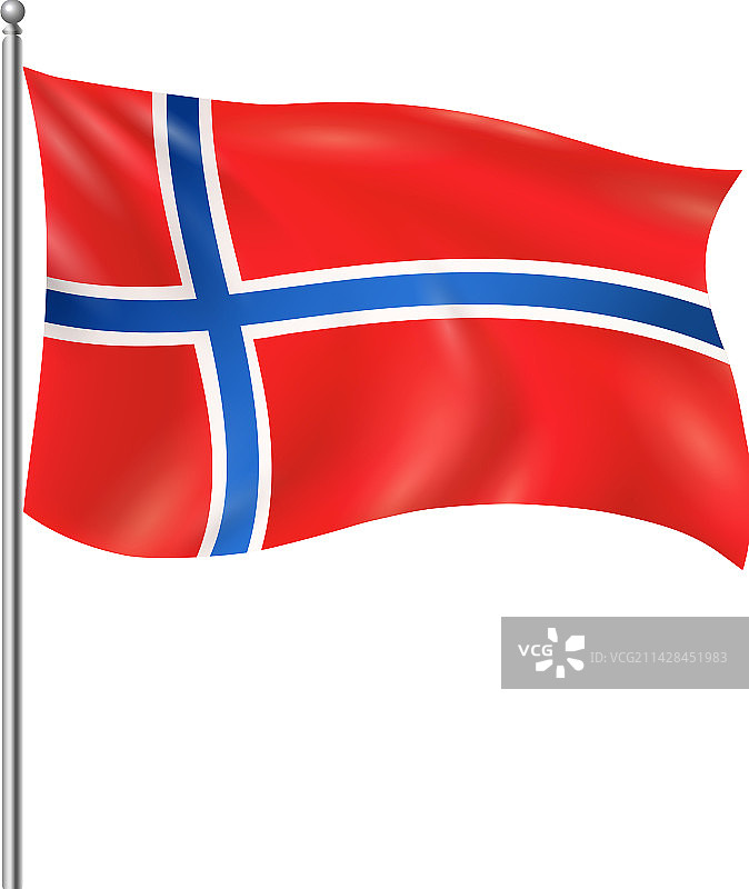 挪威国旗构成图片素材