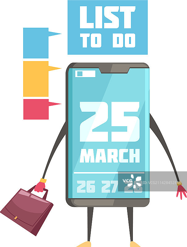 智能手机提醒事项排版图片素材