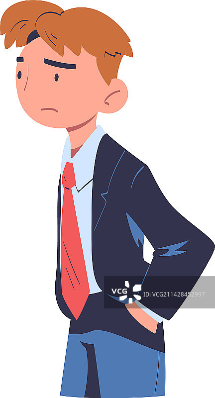 手插口袋的商人图片素材