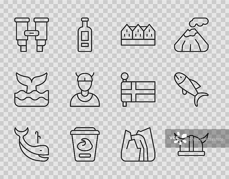 维京人主题：带角头盔图片素材