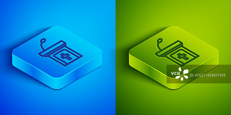 2.5D教堂讲道台线条图标图片素材