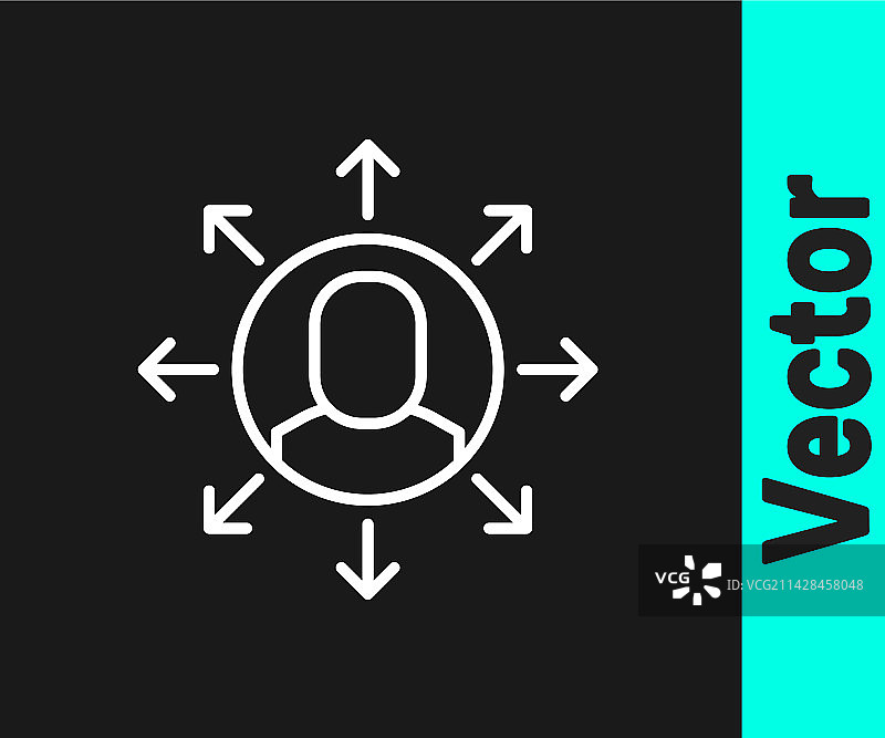 白色线条多任务管理器工作图标图片素材