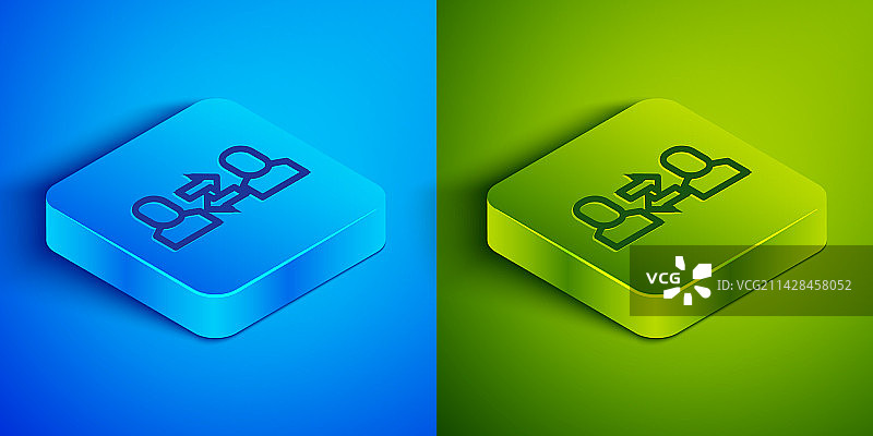 2.5D线条交换工作图标图片素材