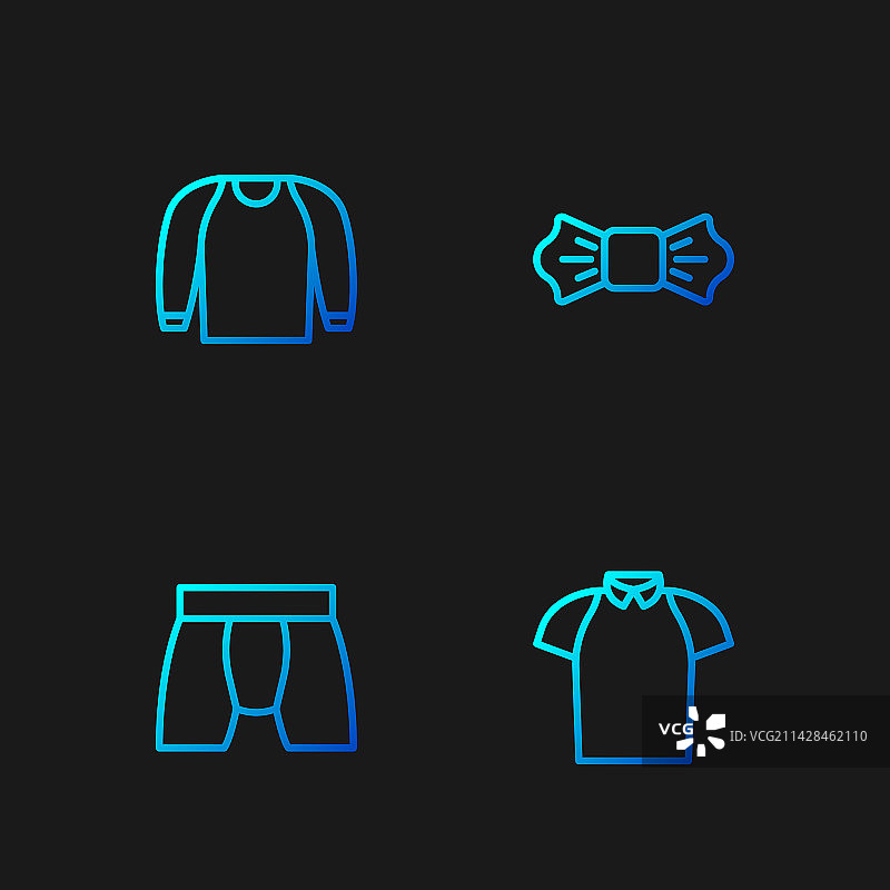 男士Polo衫内裤毛衣套装图片素材