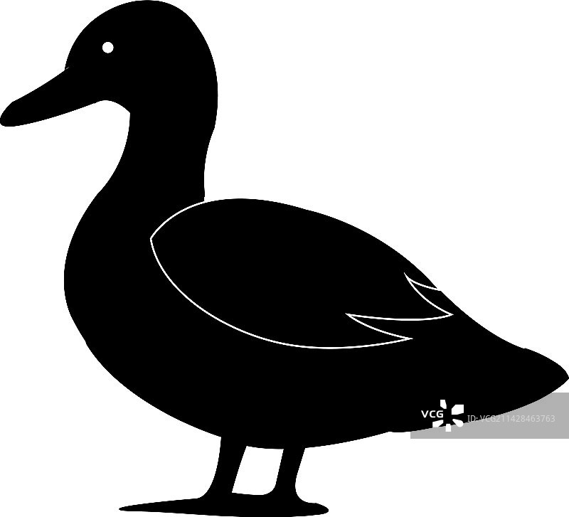 鸭子logo图标图片素材