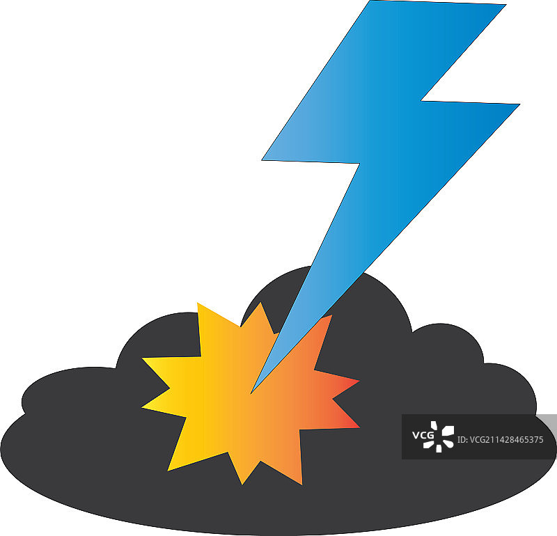 闪电图标标志图片素材