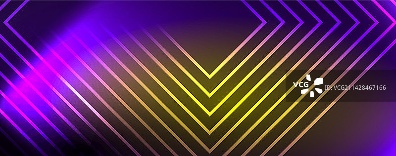 霓虹灯发光的科技线高科技未来图片素材