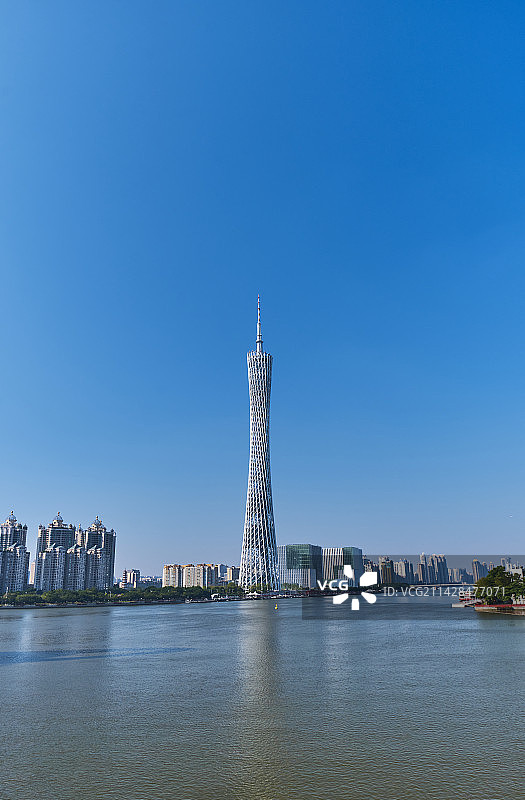 广州珠江广州塔摩天大楼建筑景观图片素材